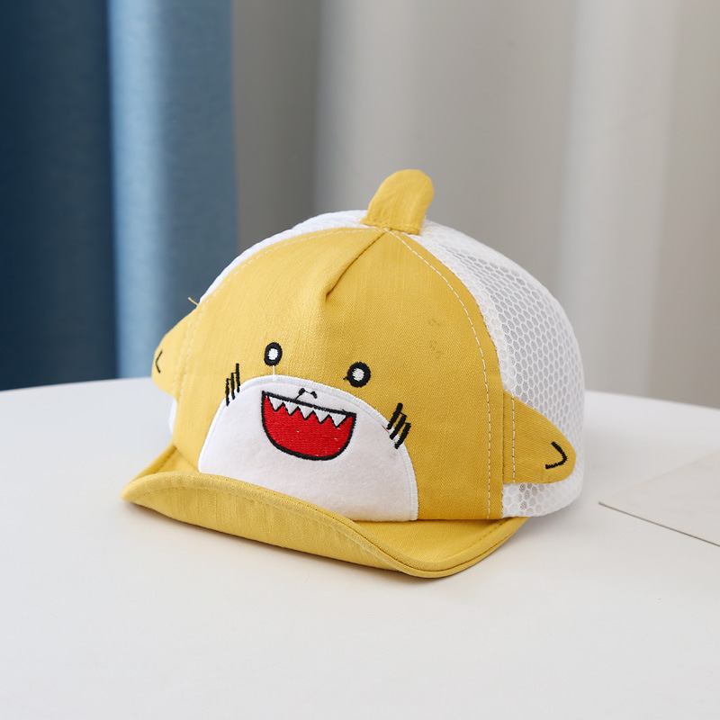 Little Shark Net Hat Gutter Og Jenter Barn Solskjerm Baseball Cap