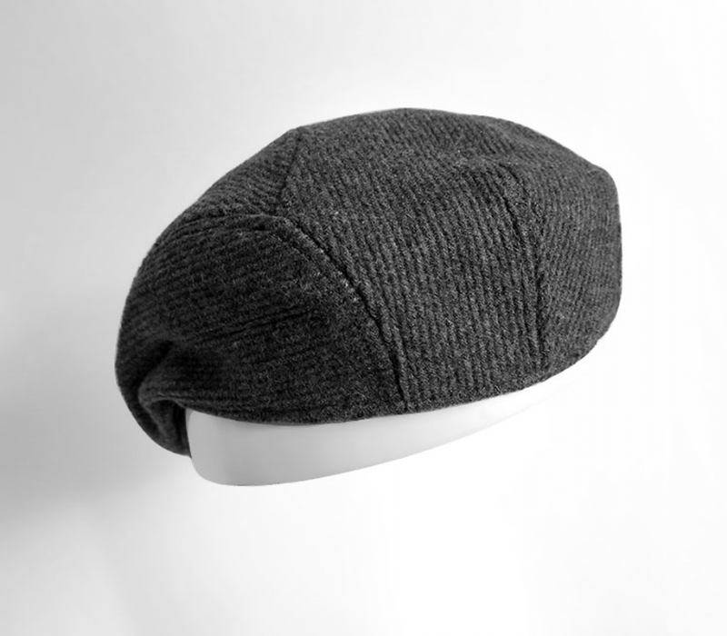 Lue Middelaldrende Menn Retro Litterær Lue Beret Svart Varm Lue