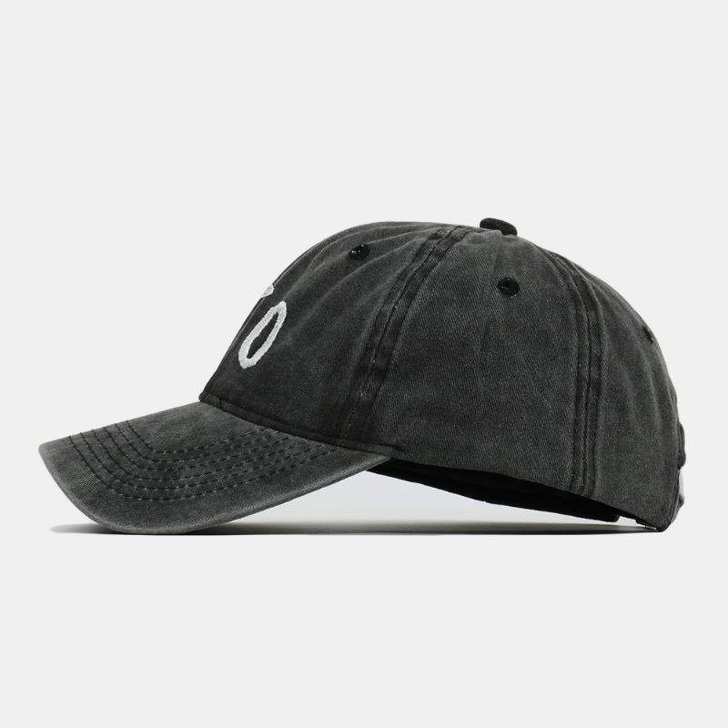 Menn Bomull Letter Xo Broderi Twill Cap Utendørs Uformell Vill Justerbar Solkrem Baseball Cap