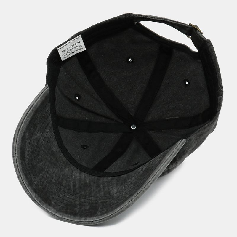 Menn Bomull Letter Xo Broderi Twill Cap Utendørs Uformell Vill Justerbar Solkrem Baseball Cap