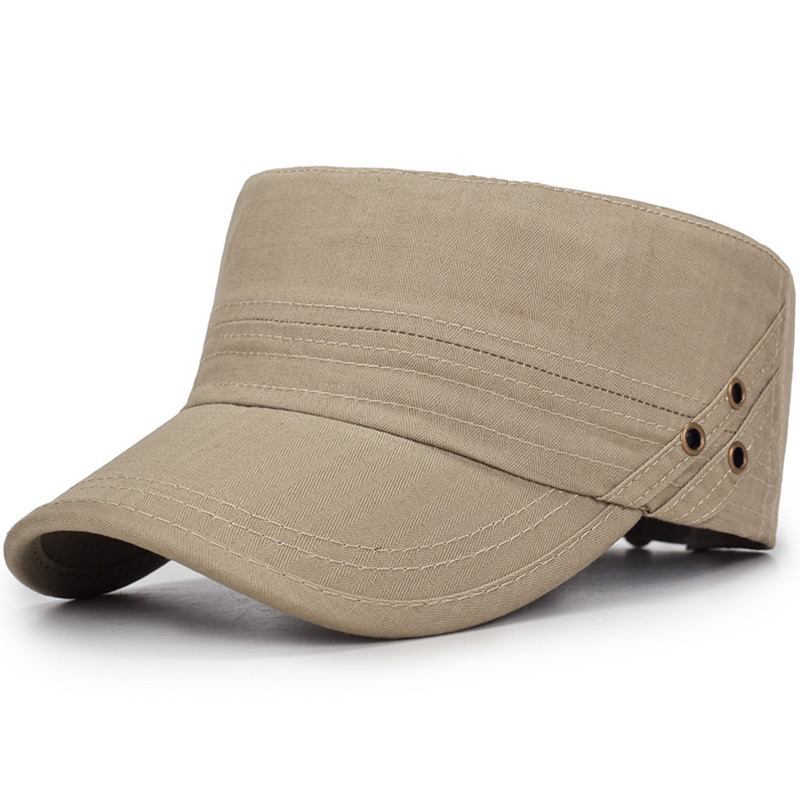 Menn Dame Vogue Cotton Ensfarget Flat Cap