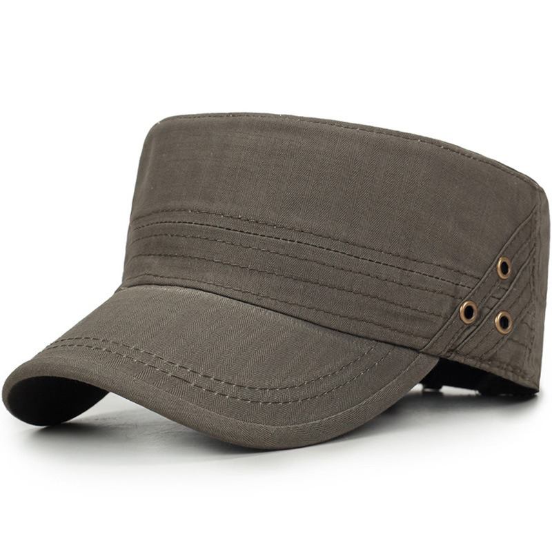 Menn Dame Vogue Cotton Ensfarget Flat Cap