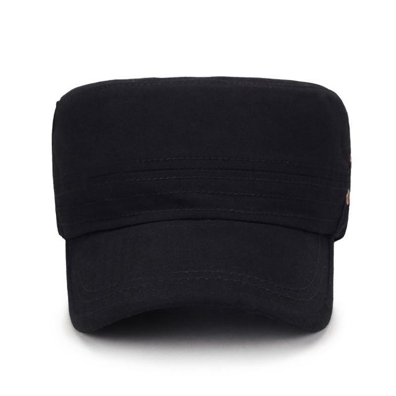 Menn Dame Vogue Cotton Ensfarget Flat Cap