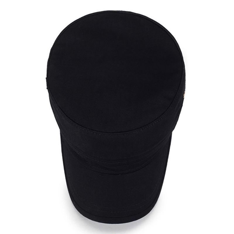 Menn Dame Vogue Cotton Ensfarget Flat Cap