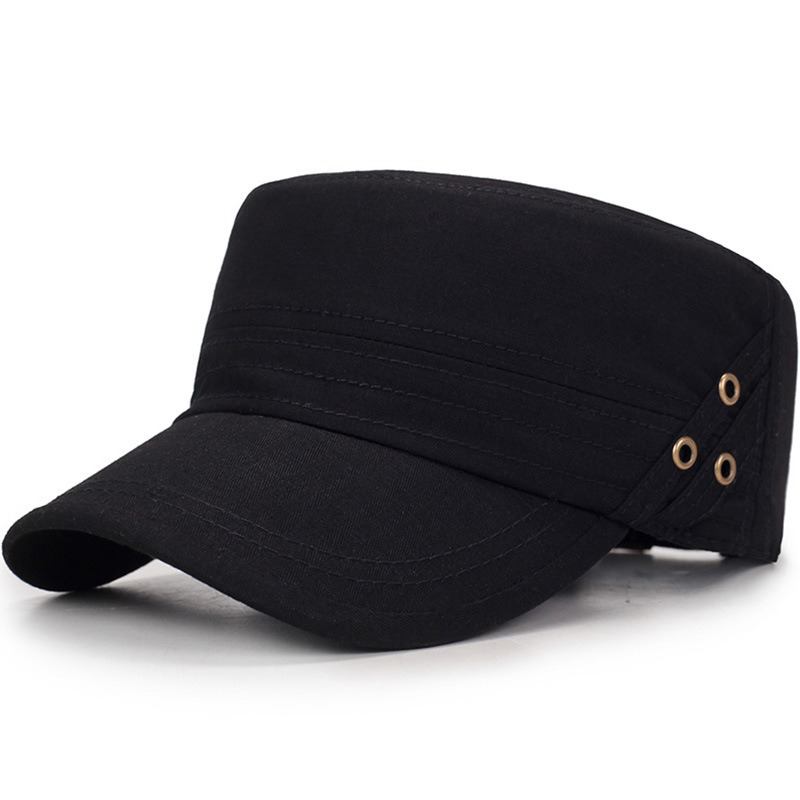 Menn Dame Vogue Cotton Ensfarget Flat Cap