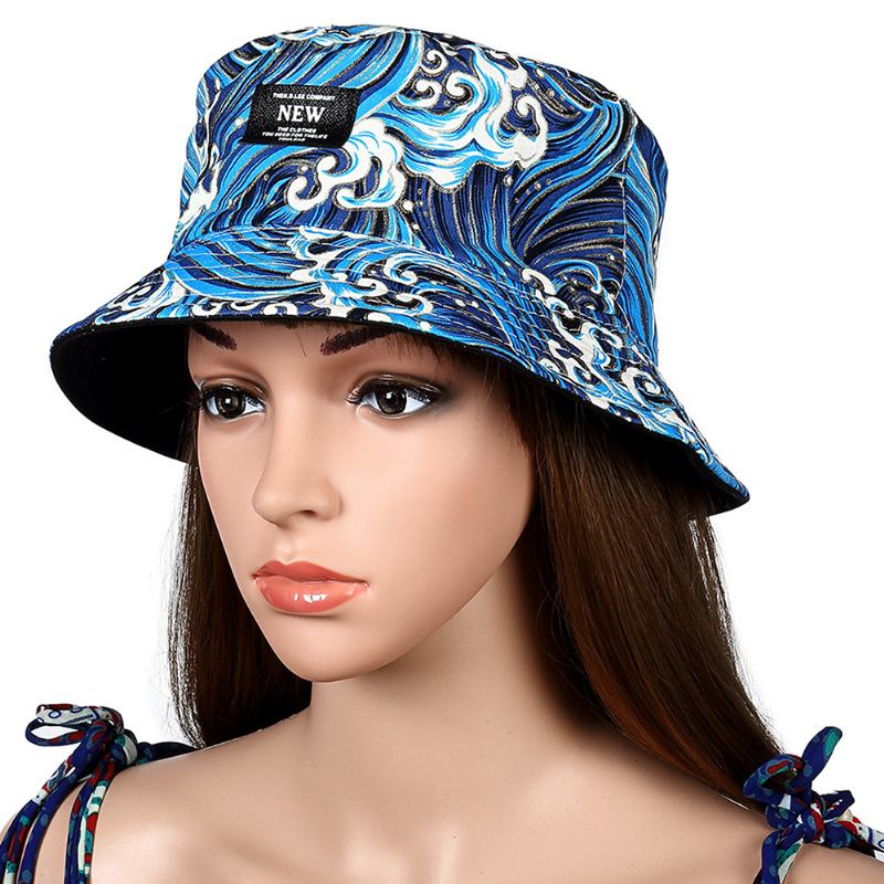 Menn Kvinner Gate Double-faced Bucket Hat