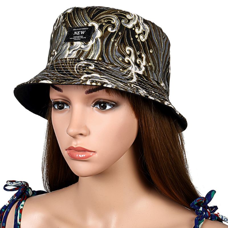 Menn Kvinner Gate Double-faced Bucket Hat