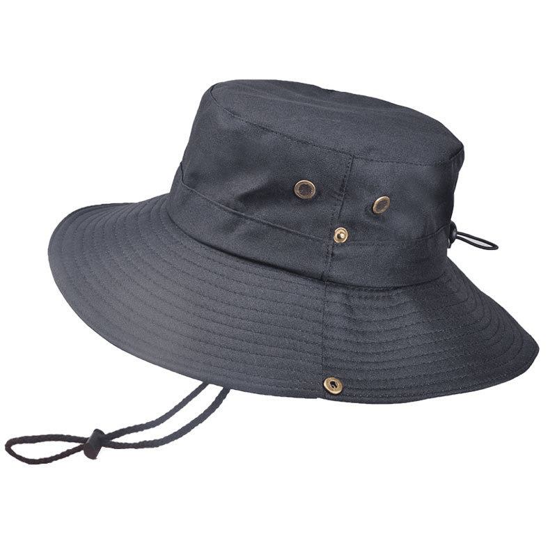 Menn Kvinner Sommervisir Bøttehatt Fisherman Hat Outdoor Klatring Pustende Solkrem Cap