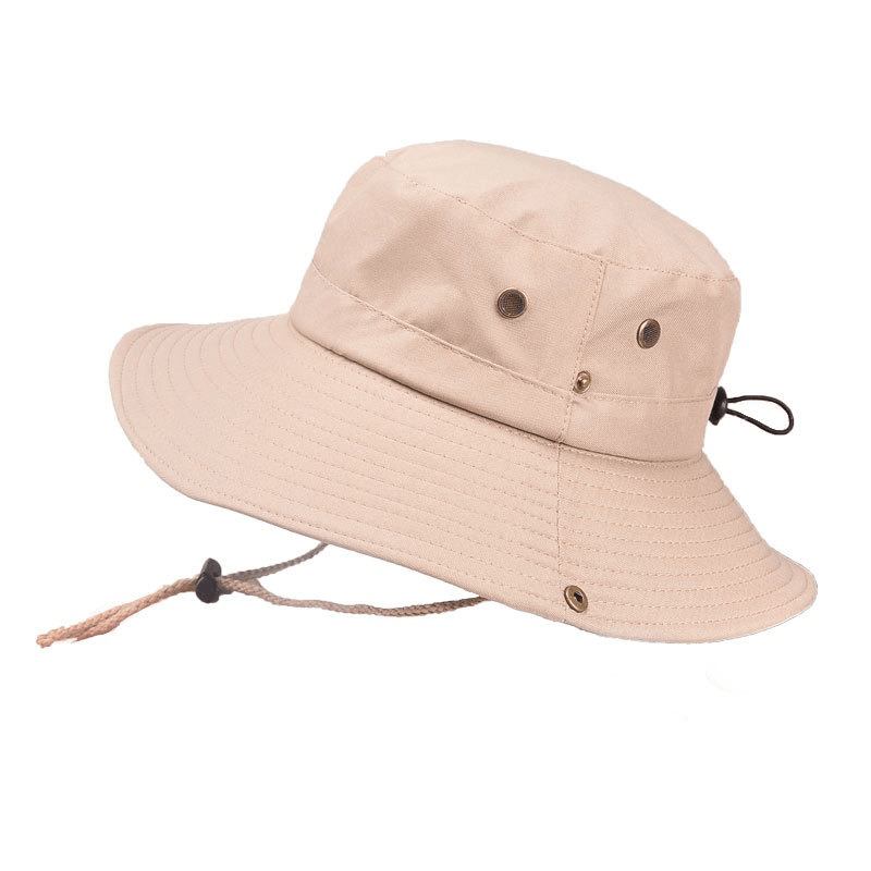 Menn Kvinner Sommervisir Bøttehatt Fisherman Hat Outdoor Klatring Pustende Solkrem Cap