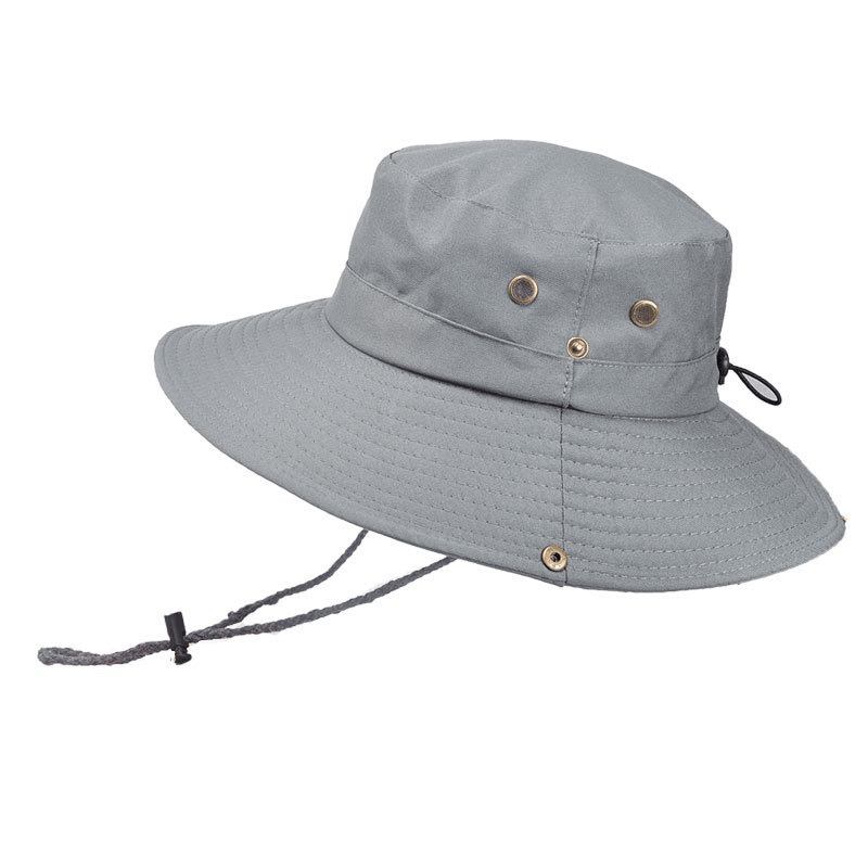 Menn Kvinner Sommervisir Bøttehatt Fisherman Hat Outdoor Klatring Pustende Solkrem Cap