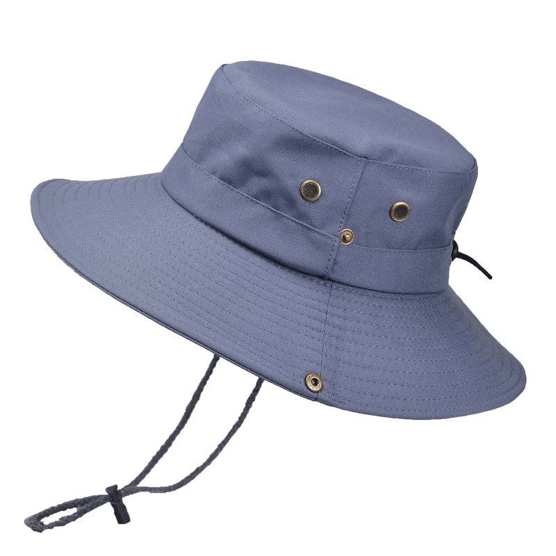 Menn Kvinner Sommervisir Bøttehatt Fisherman Hat Outdoor Klatring Pustende Solkrem Cap