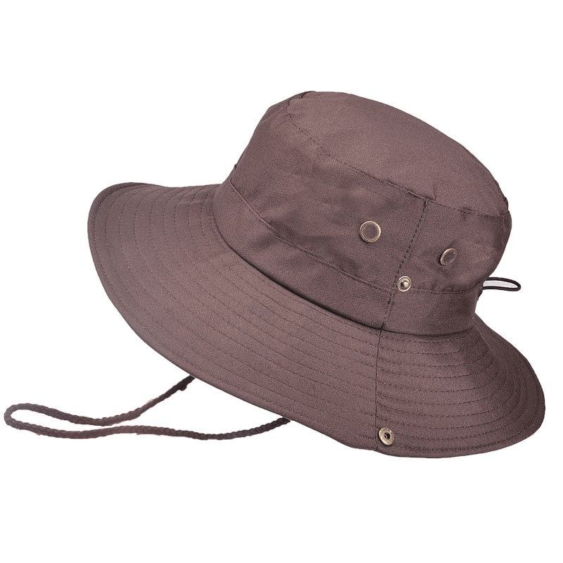 Menn Kvinner Sommervisir Bøttehatt Fisherman Hat Outdoor Klatring Pustende Solkrem Cap