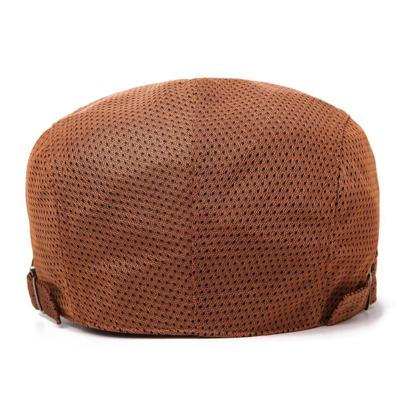 Menn Polyester Mesh Pustende Beret Hat Ivy Newsboy Caps