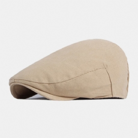 Menn Stripete Berets Bomull Uformell Solkrem Brise Flat Caps Newsboy Hat Peaked Cap Forward Cap