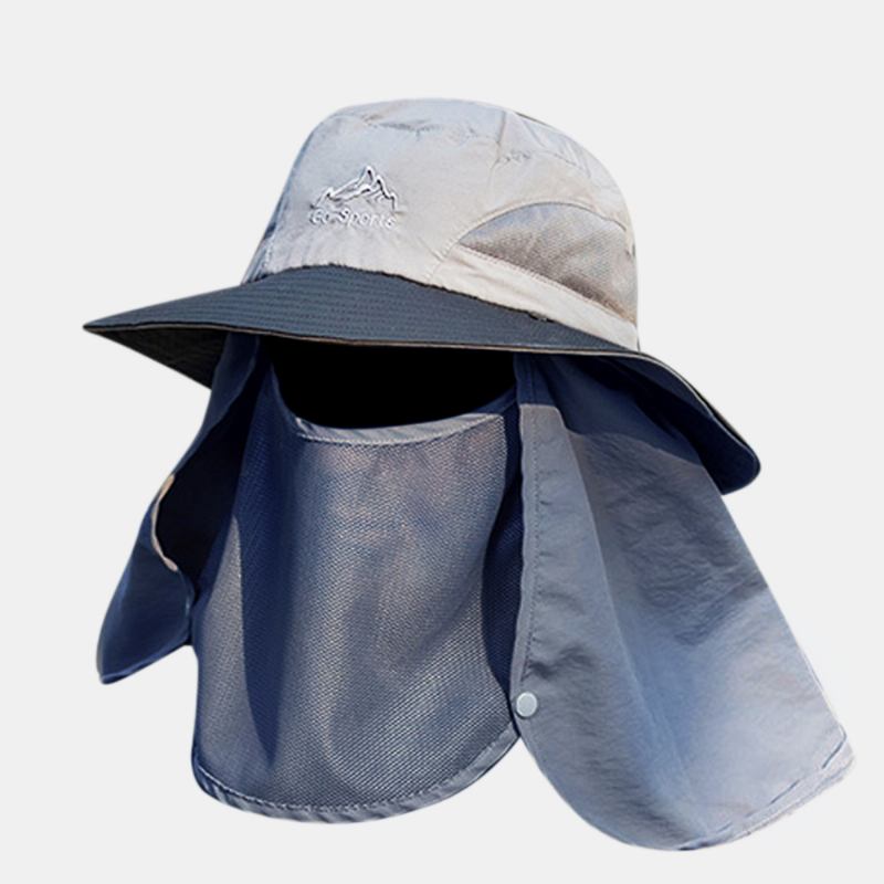 Menn Utendørs Hinking Hat Sommerbeskyttelsesdeksel Ansiktsvisir Outdoor Fishing Hat