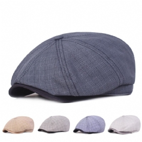 Menn Visir Lin Newsboy Beret Caps