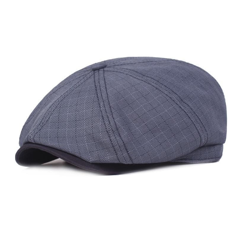 Menn Visir Lin Newsboy Beret Caps