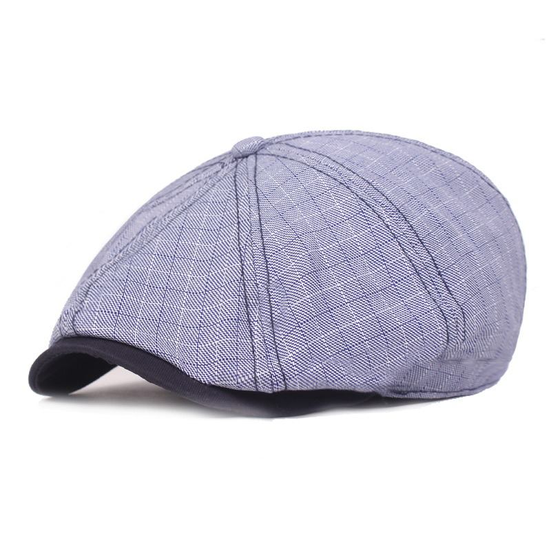 Menn Visir Lin Newsboy Beret Caps