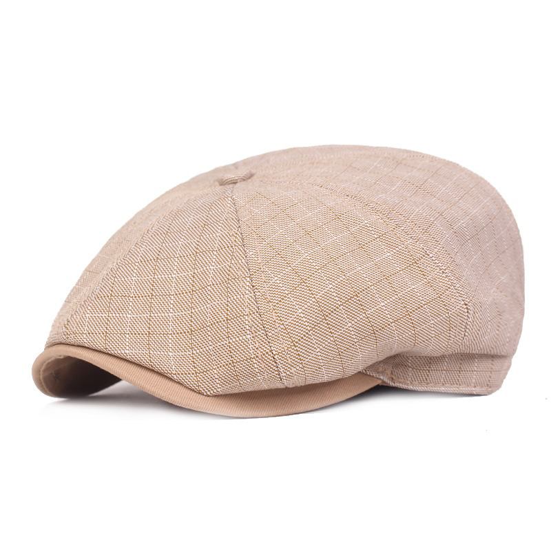 Menn Visir Lin Newsboy Beret Caps