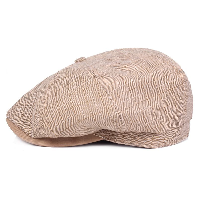 Menn Visir Lin Newsboy Beret Caps