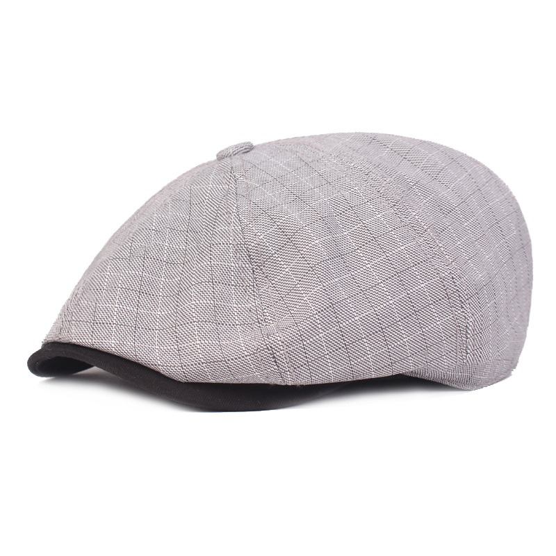 Menn Visir Lin Newsboy Beret Caps