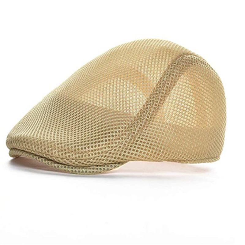 Mesh Justerbar Newsboy Beret Ivy Flat Cap