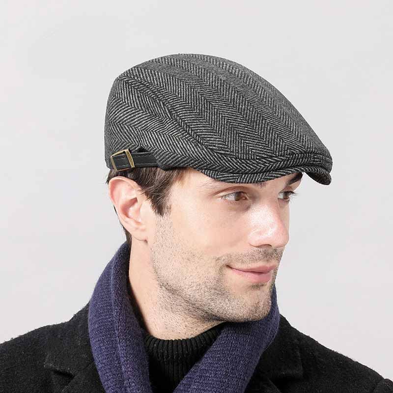 Mote Enkel Retro Ull Beret For Menn