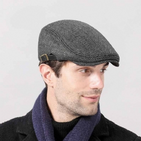 Mote Enkel Retro Ull Beret For Menn