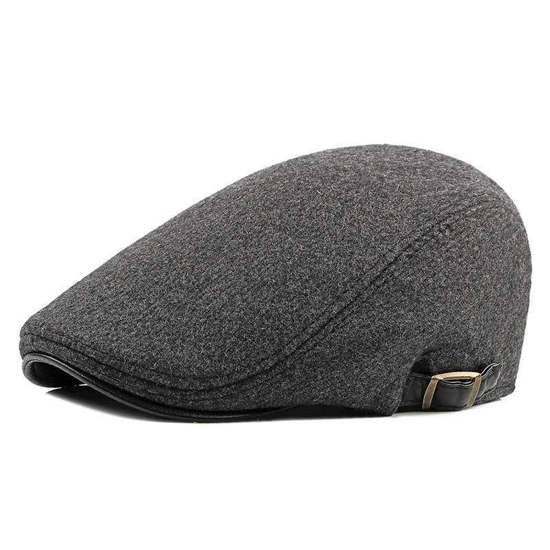 Mote Enkel Retro Ull Beret For Menn