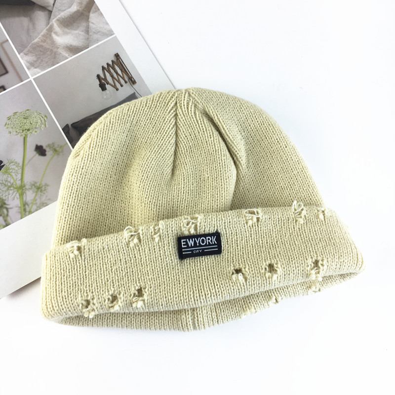 Mote Patch Hole Strikk Lue Ørebeskyttelse Toe Cap Cold Hat