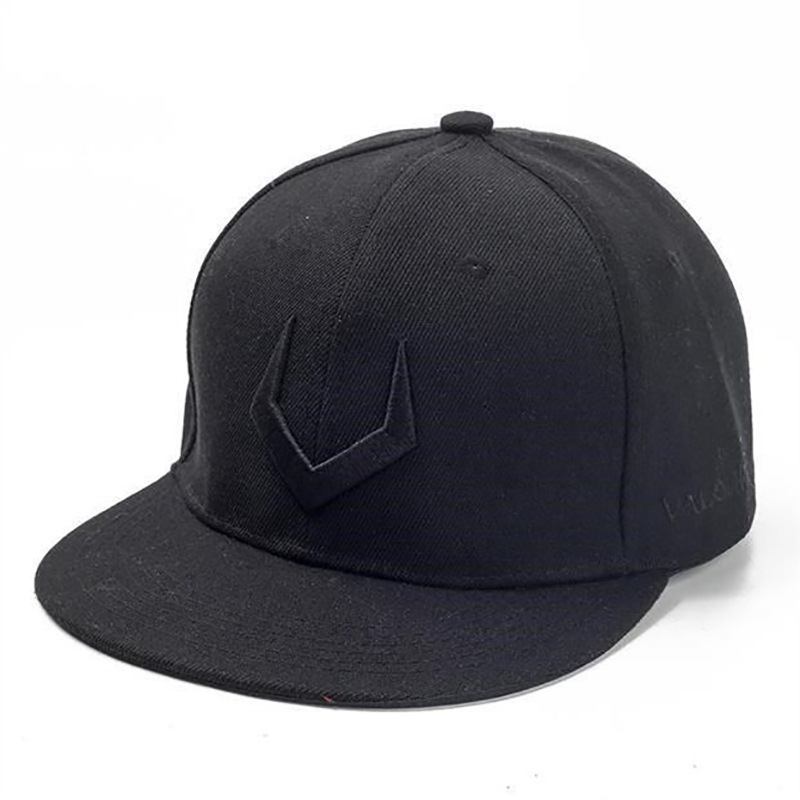 Ny Lue Mannlig Hip-hop Koreansk Alfabet Broderi Baseballcaps Trendy All-match Gate Flat-edge Solkrem