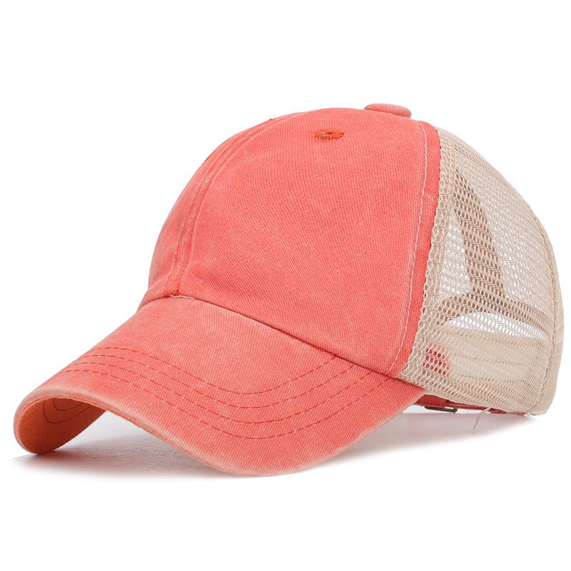 Ny Sommermote Sport Baseball Cap Dame Rotete Bun Baseball Hat