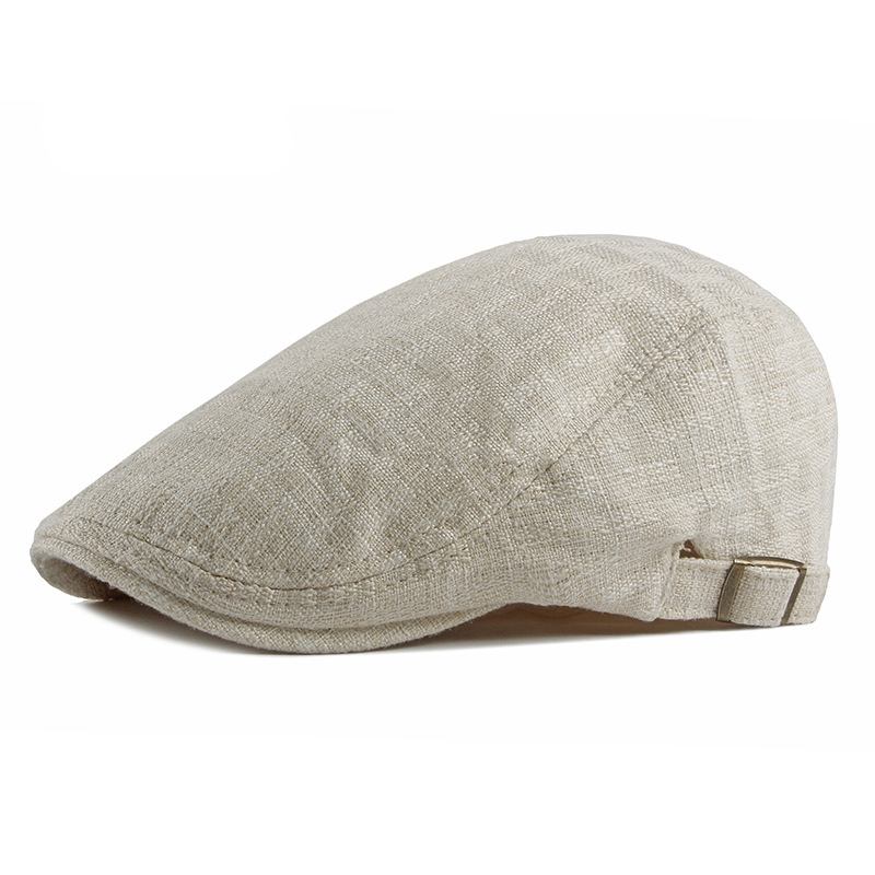 Ny Stil Hat Britisk Retro Bomull Og Lin Beret Casual