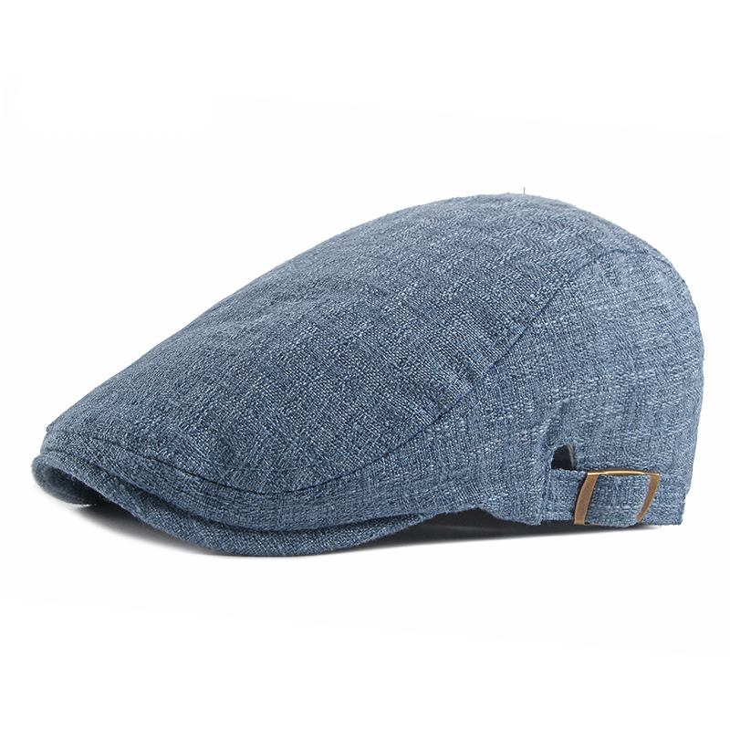 Ny Stil Hat Britisk Retro Bomull Og Lin Beret Casual