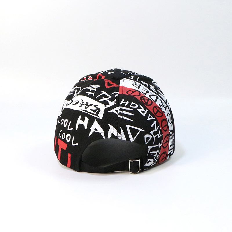 Ny Stil Hat Graffiti Baseball Cap Utendørs Skygge Solbeskyttelse Cap Hat Trendy Hip Hop Hat Oem