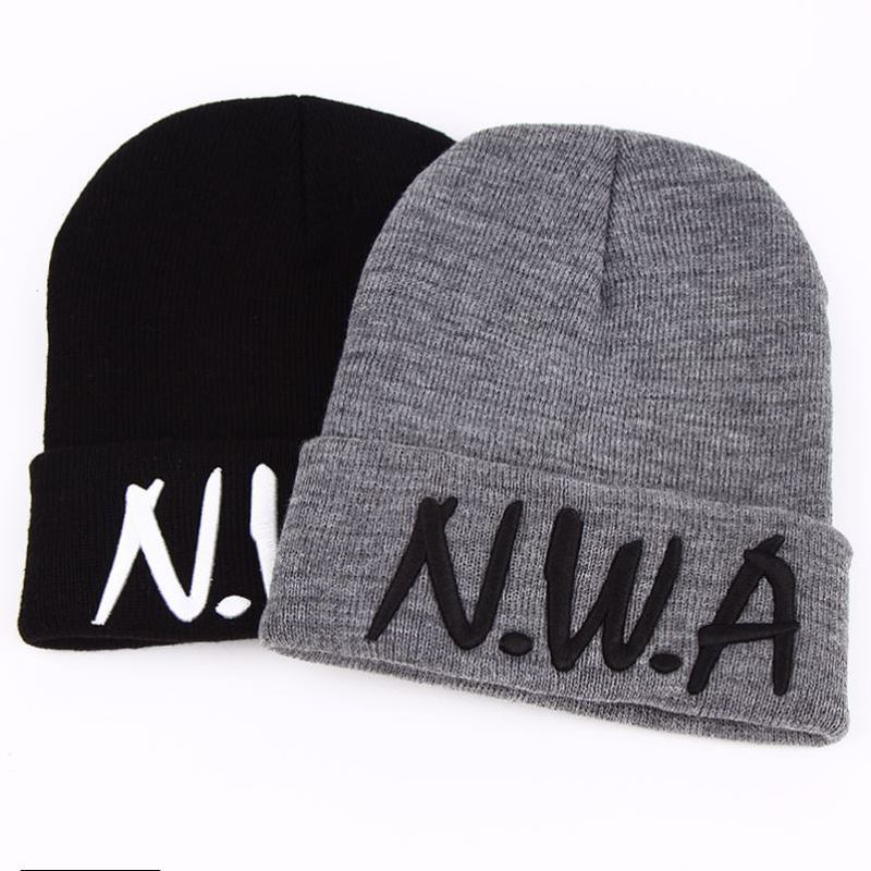 Nye Skullies Beanies Gangsta Nwa Strikkede Vinterluer