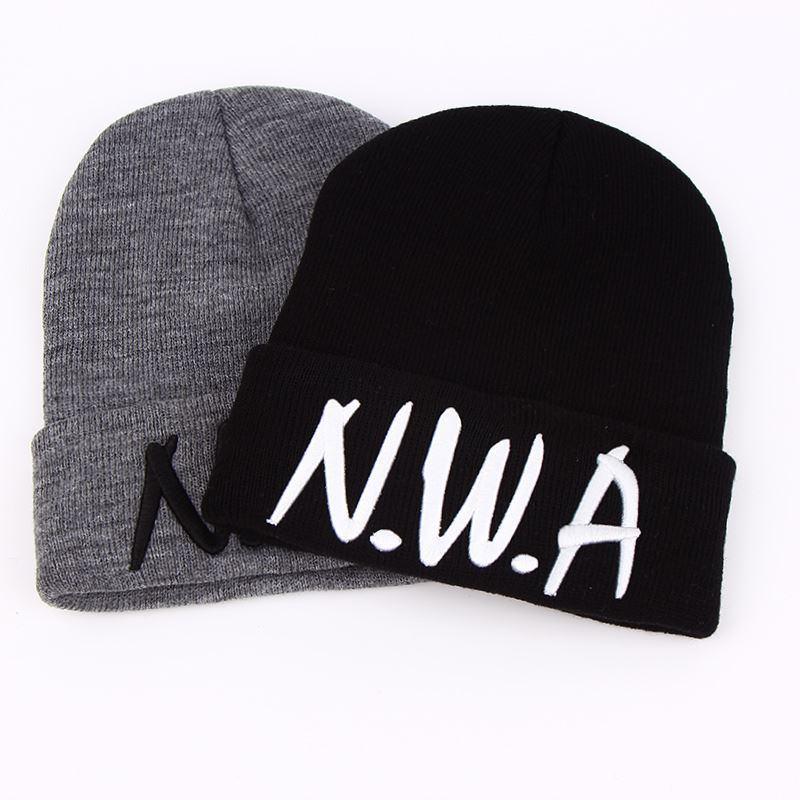 Nye Skullies Beanies Gangsta Nwa Strikkede Vinterluer