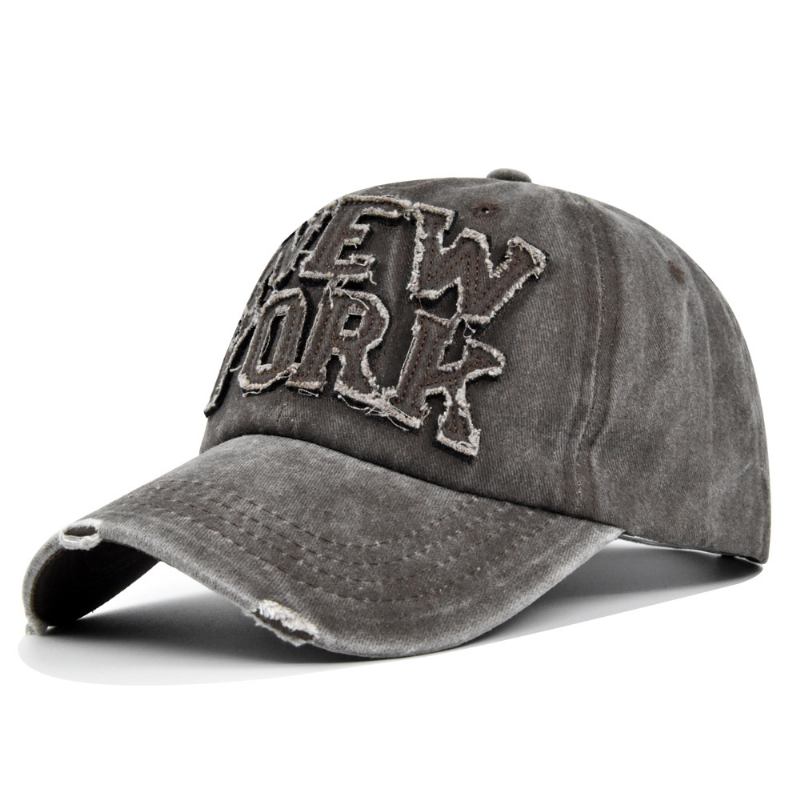 Peaked Cap Solhatt Bokstav Buet Brim Hat