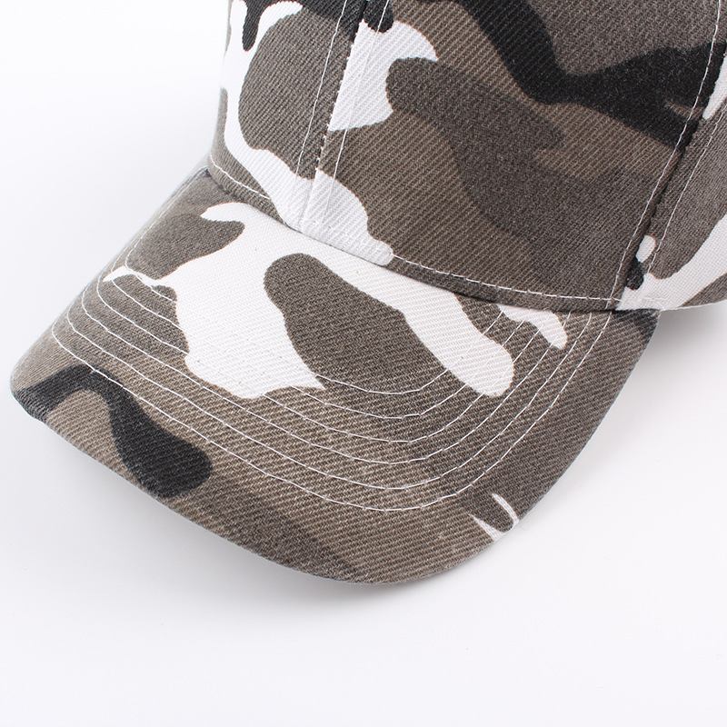 Retro Cap Camouflage Baseball Cap For Menn Og Kvinner Solhatt Med Buet Kant