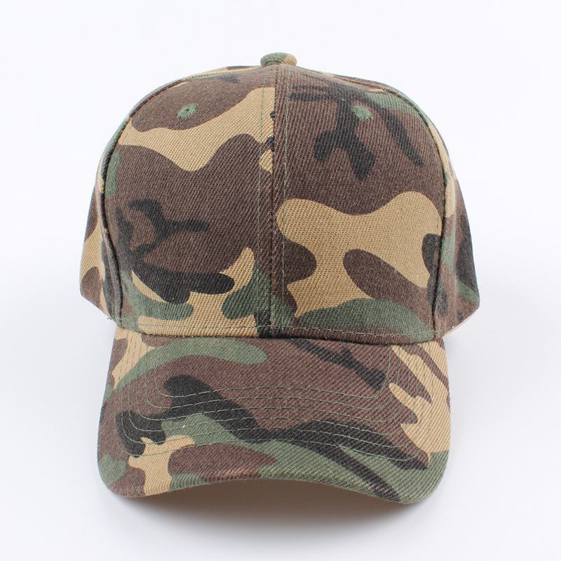 Retro Cap Camouflage Baseball Cap For Menn Og Kvinner Solhatt Med Buet Kant