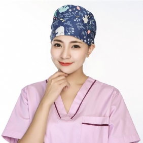 Scrub Caps Kirurgisk Cap Bomull Kjemoterapi Tynn Turban