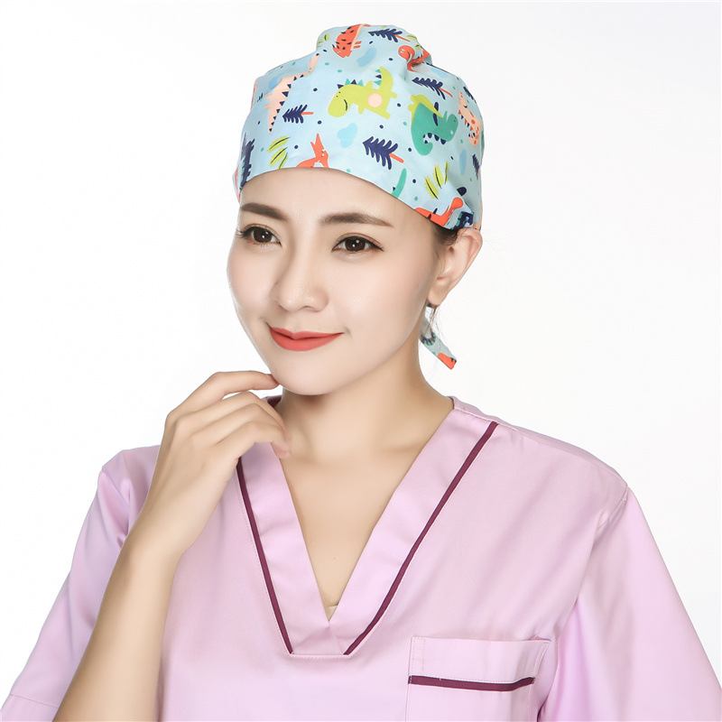 Scrub Caps Kirurgisk Cap Bomull Kjemoterapi Tynn Turban