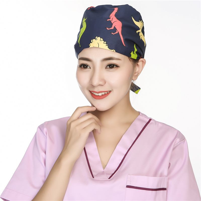 Scrub Caps Kirurgisk Cap Bomull Kjemoterapi Tynn Turban