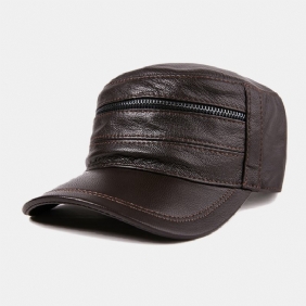 Skinnhatt For Menn Baseballcaps Geiteskinnslue Flate Skinnhatter