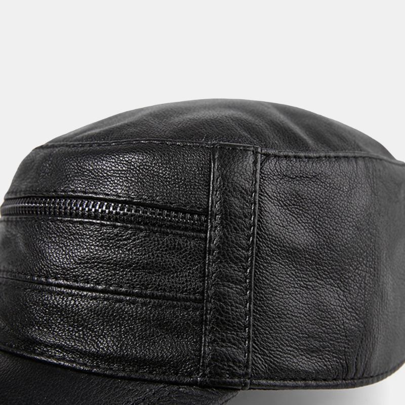 Skinnhatt For Menn Baseballcaps Geiteskinnslue Flate Skinnhatter