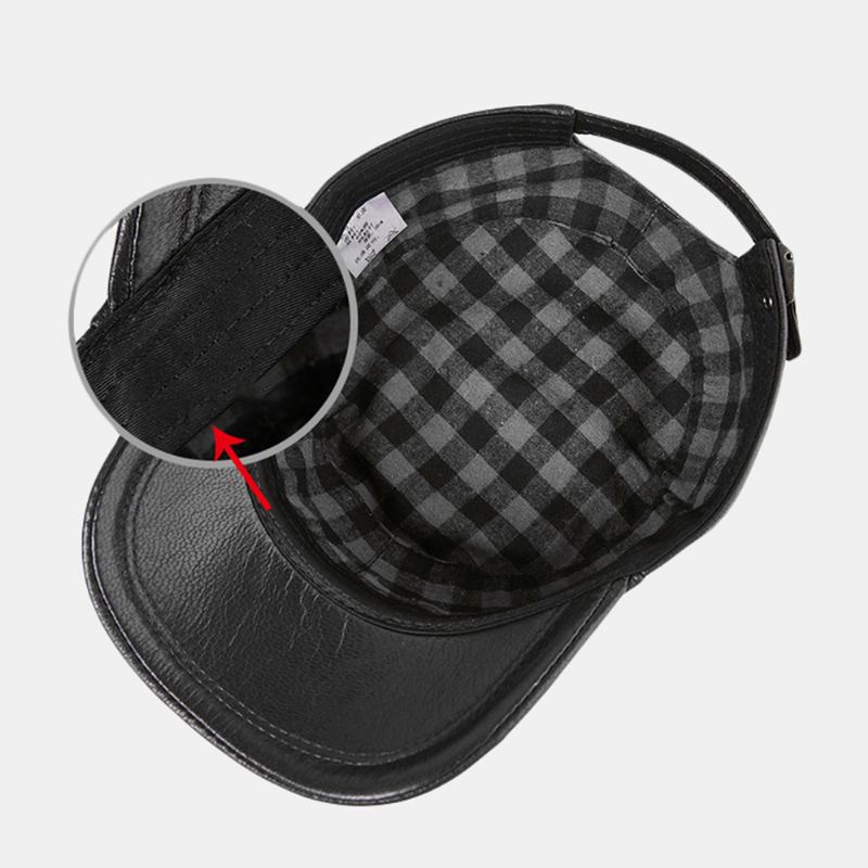 Skinnhatt For Menn Baseballcaps Geiteskinnslue Flate Skinnhatter