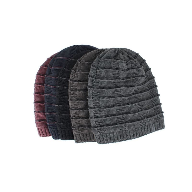 Strikket Skullies Beanie Cap For Menn