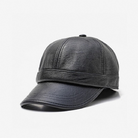 Sun Crown Høst Vinter Baseball Cap Middelaldrende Varm Hat Menns Enkel Duck Cap