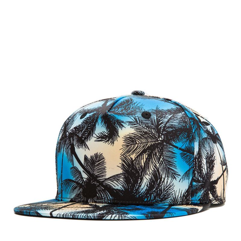 Tropical Wind Coconut Flat Hat Leaf Hip Hop Hat Baseball Cap