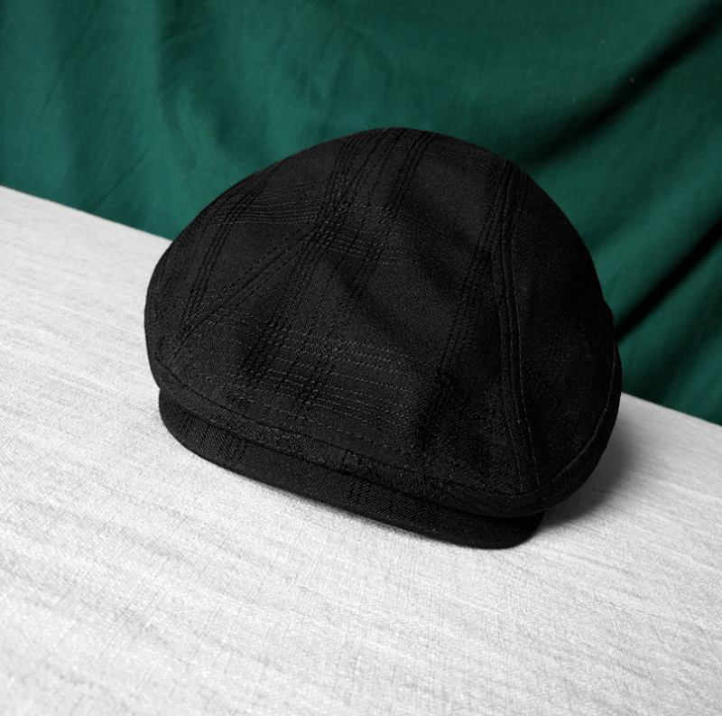 Tynne Komfortable Ren Bomull Japanske Retro Caps Retro Literære Og Kunstneriske Små Fresh Berets Forward Hats For Menn Og Kvinner